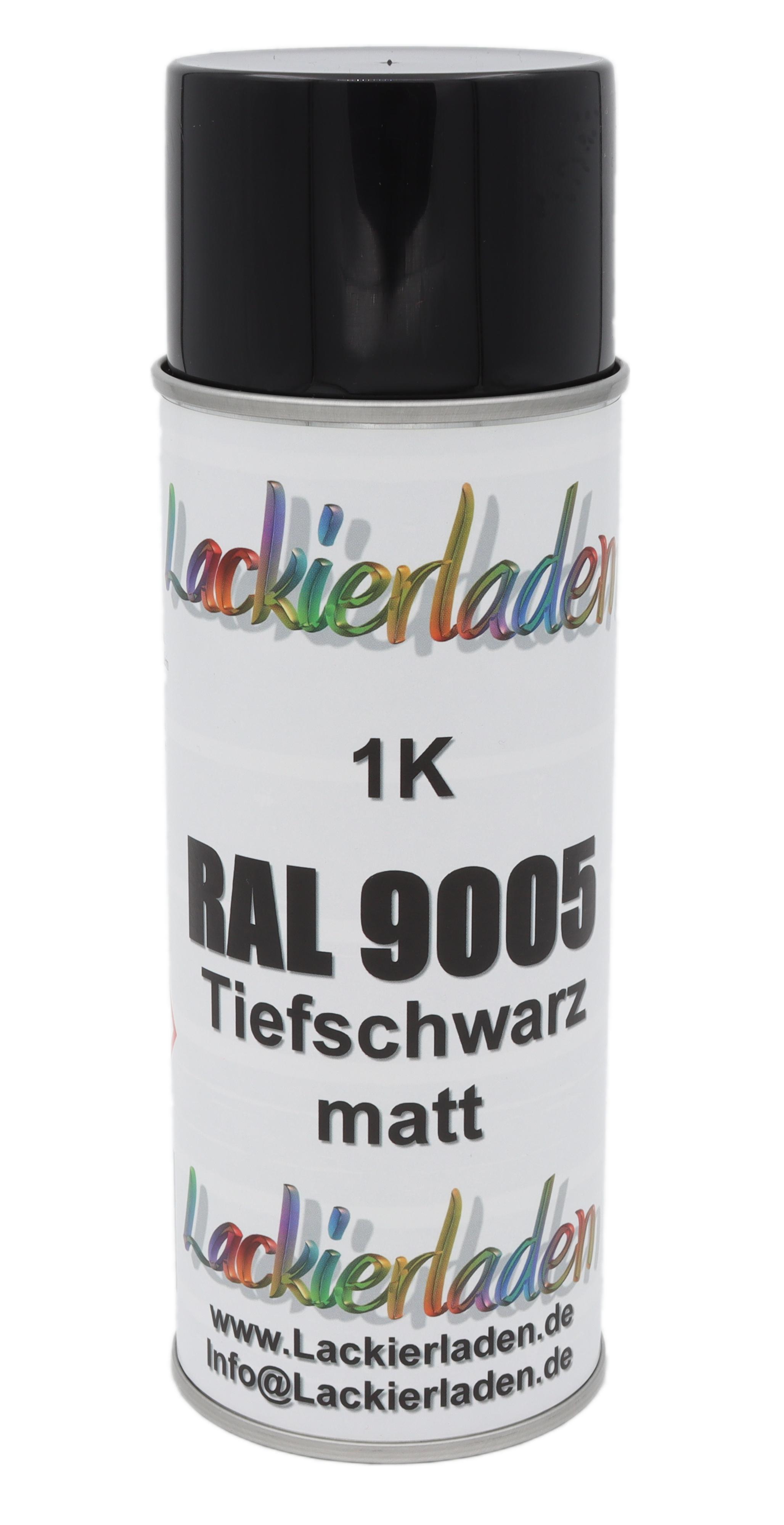 Spraydose 1K schwarz matt 400 ml | Lackspray Sprühdose Lack Mattschwarz Spray Dose
