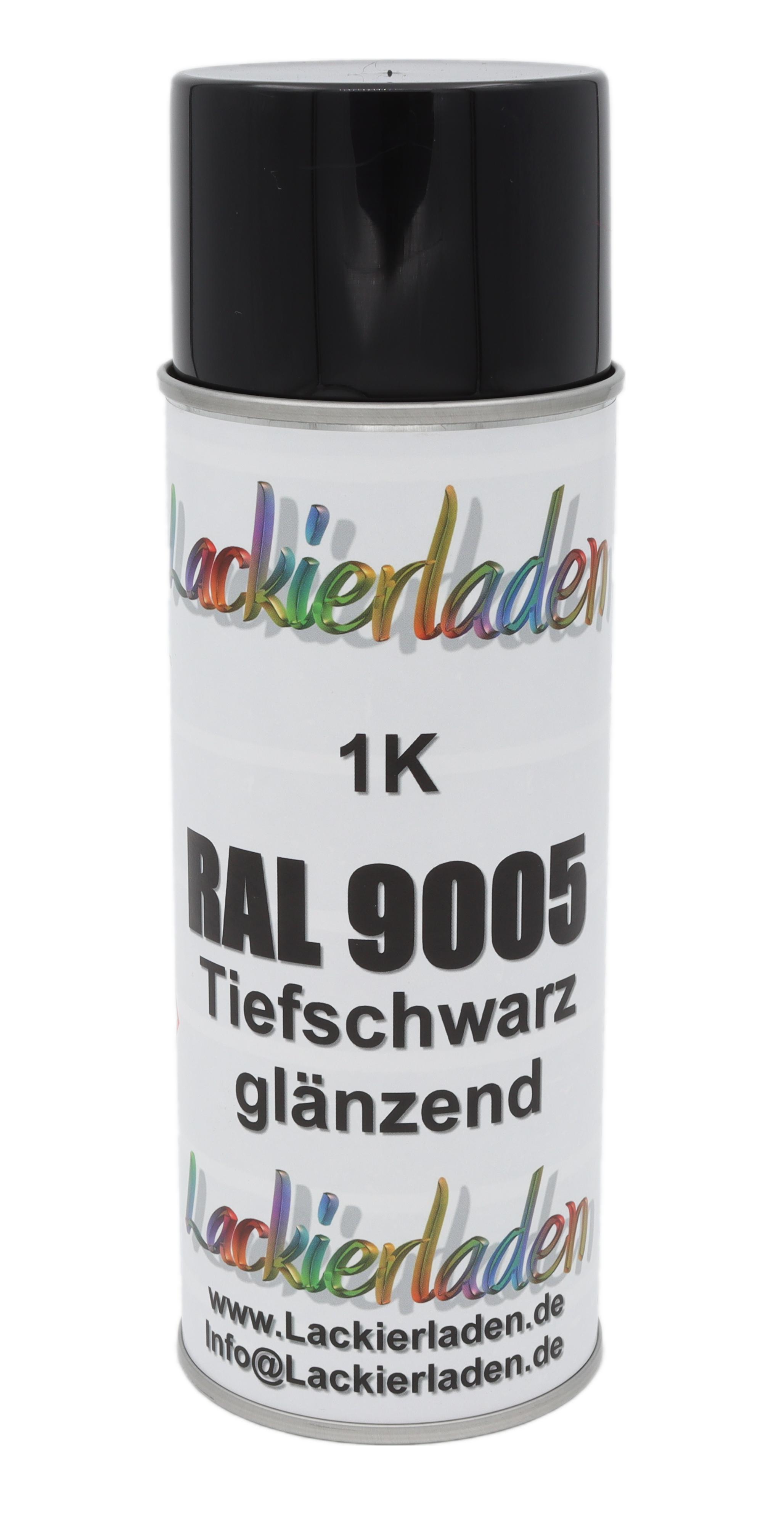 Spraydose schwarz glänzend 400 ml | Lackspray Sprühdose Lack Glanzschwarz Spray