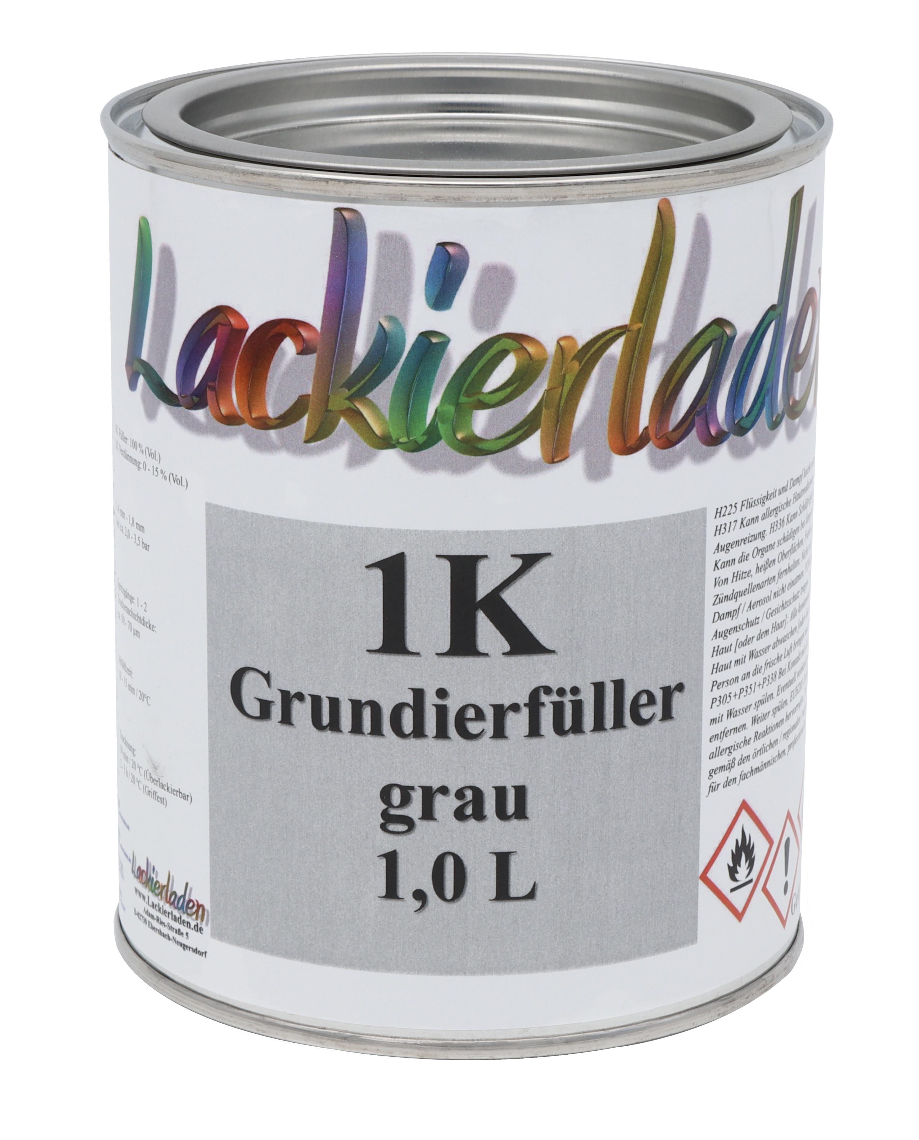 1K Grundierfüller grau 1,0 L | grundieren Primer 1L grey Filler Haftgrund