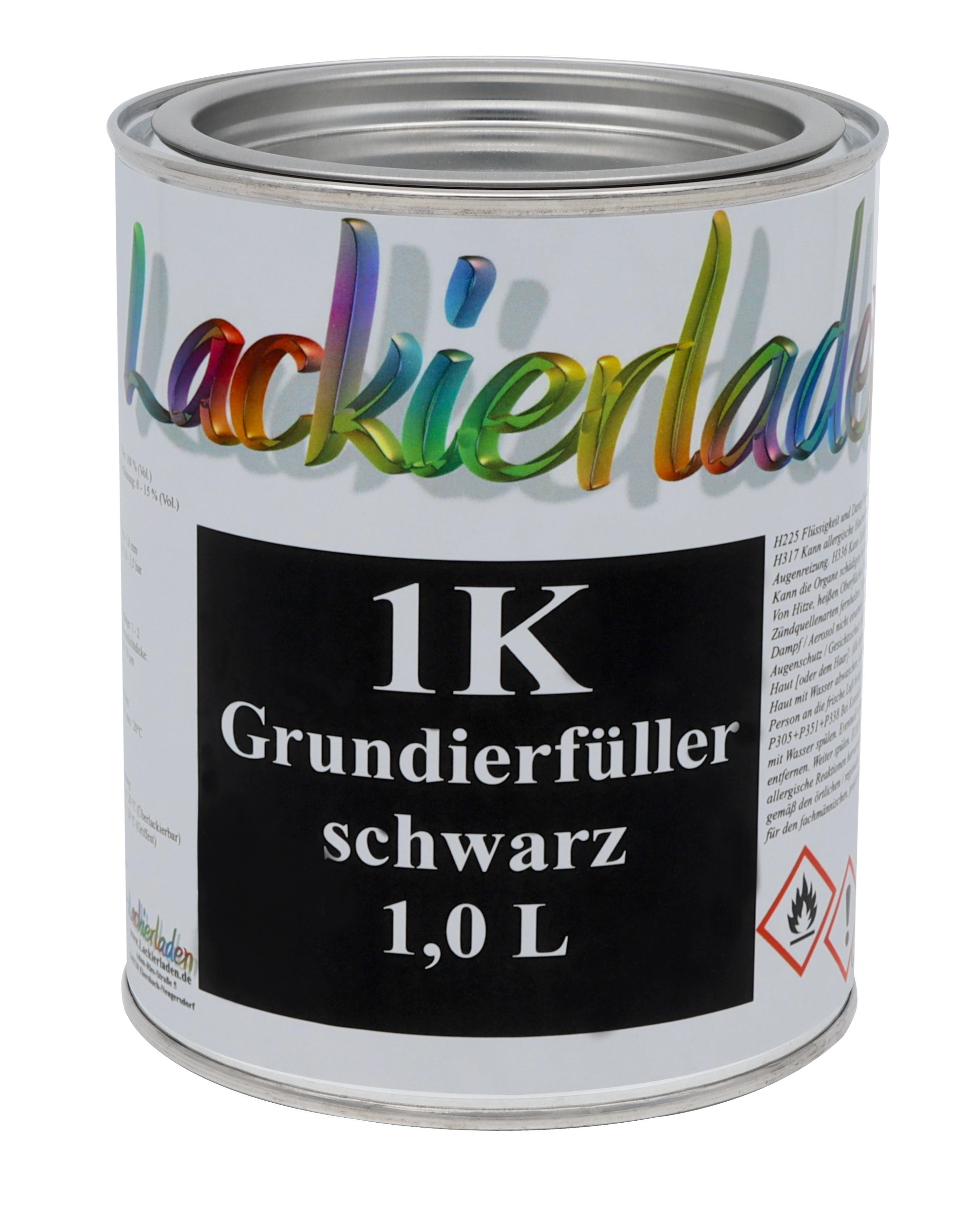 1K Grundierfüller schwarz 1,0 L | grundieren Primer 1L black Filler Haftgrund