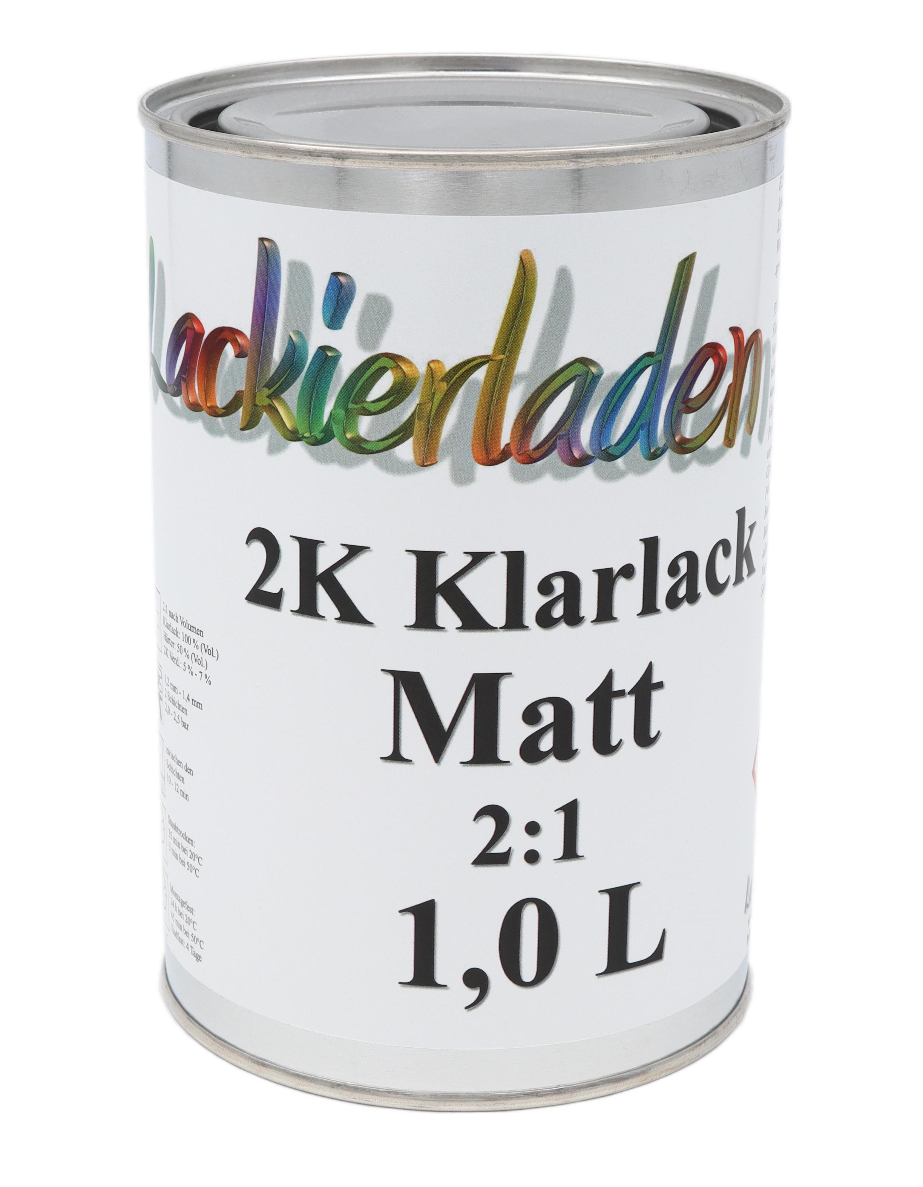 2K Matt Klarlack 2:1 1,0 L | matt lackieren Lack 1L kratzfest
