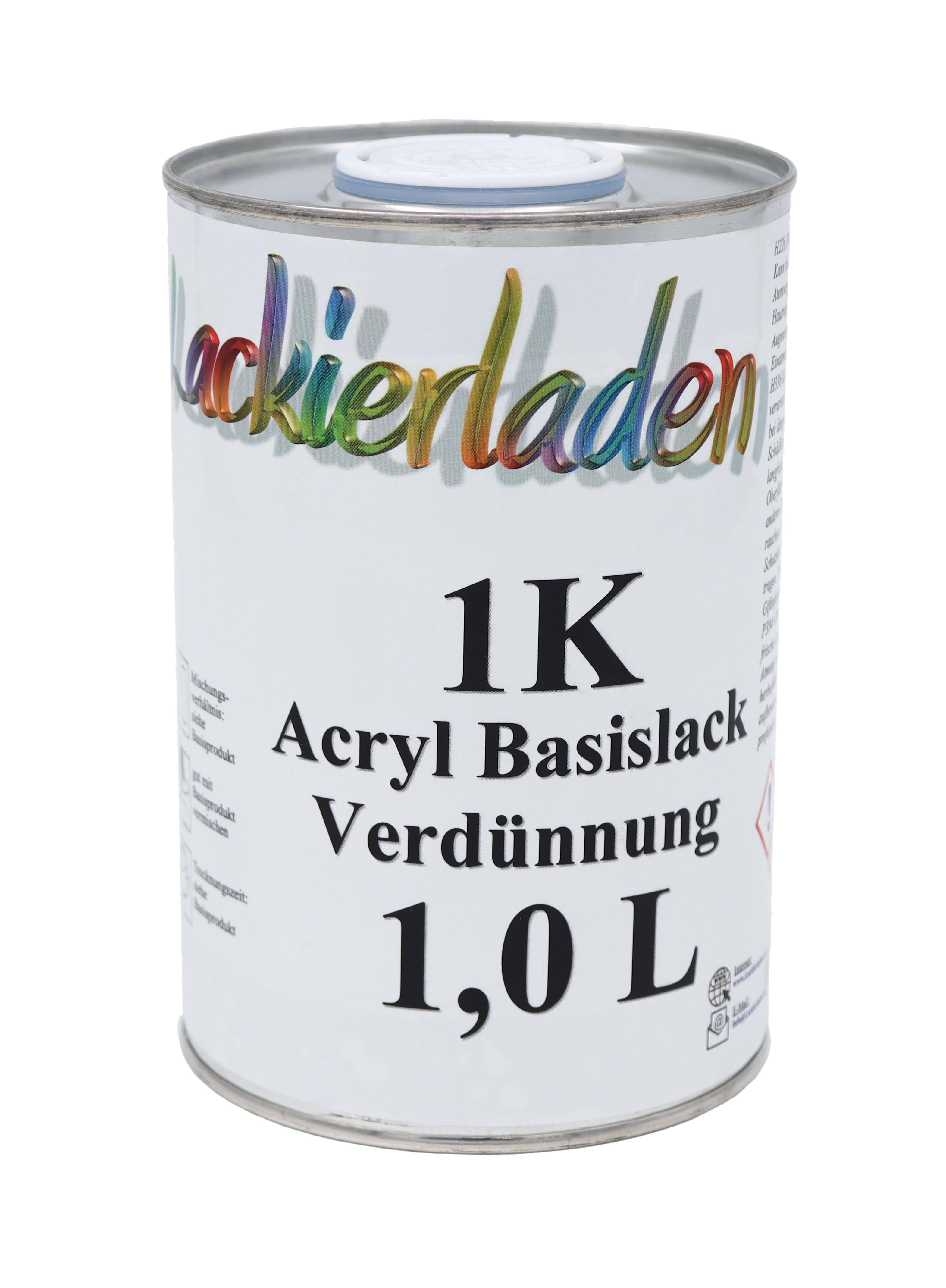 1K Acryl Basislack Verdünnung 1,0 L | verdünnen Löser Lösemittel 1000ml 1L