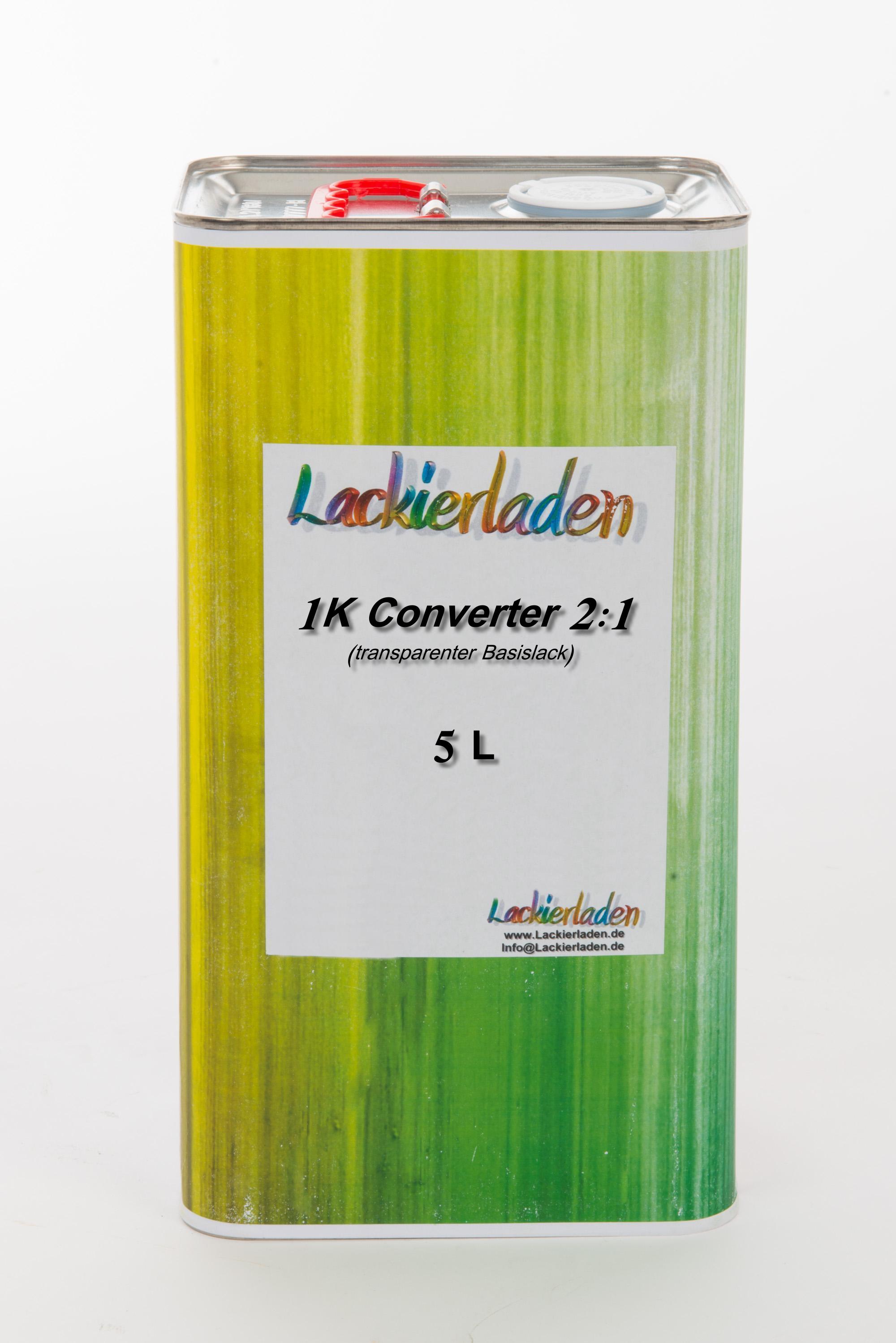 1K Converter 2:1 (transparenter 1K Basislack) 5,0 L | BC Lack transparent farblos