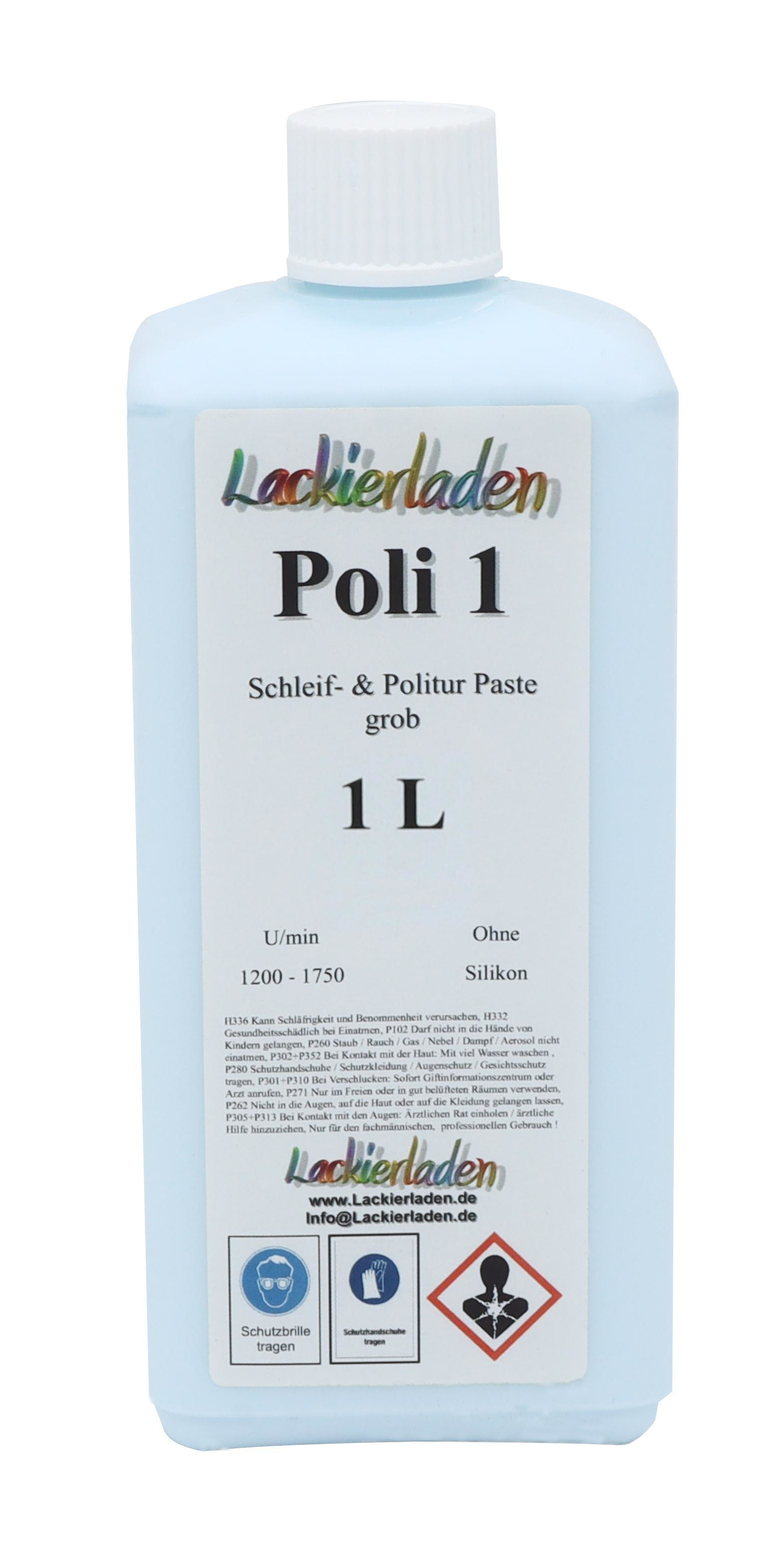 Poli 1 Schleif- & Politur Paste grob 1,0 L | Polierpaste Schleifpaste polieren 1L