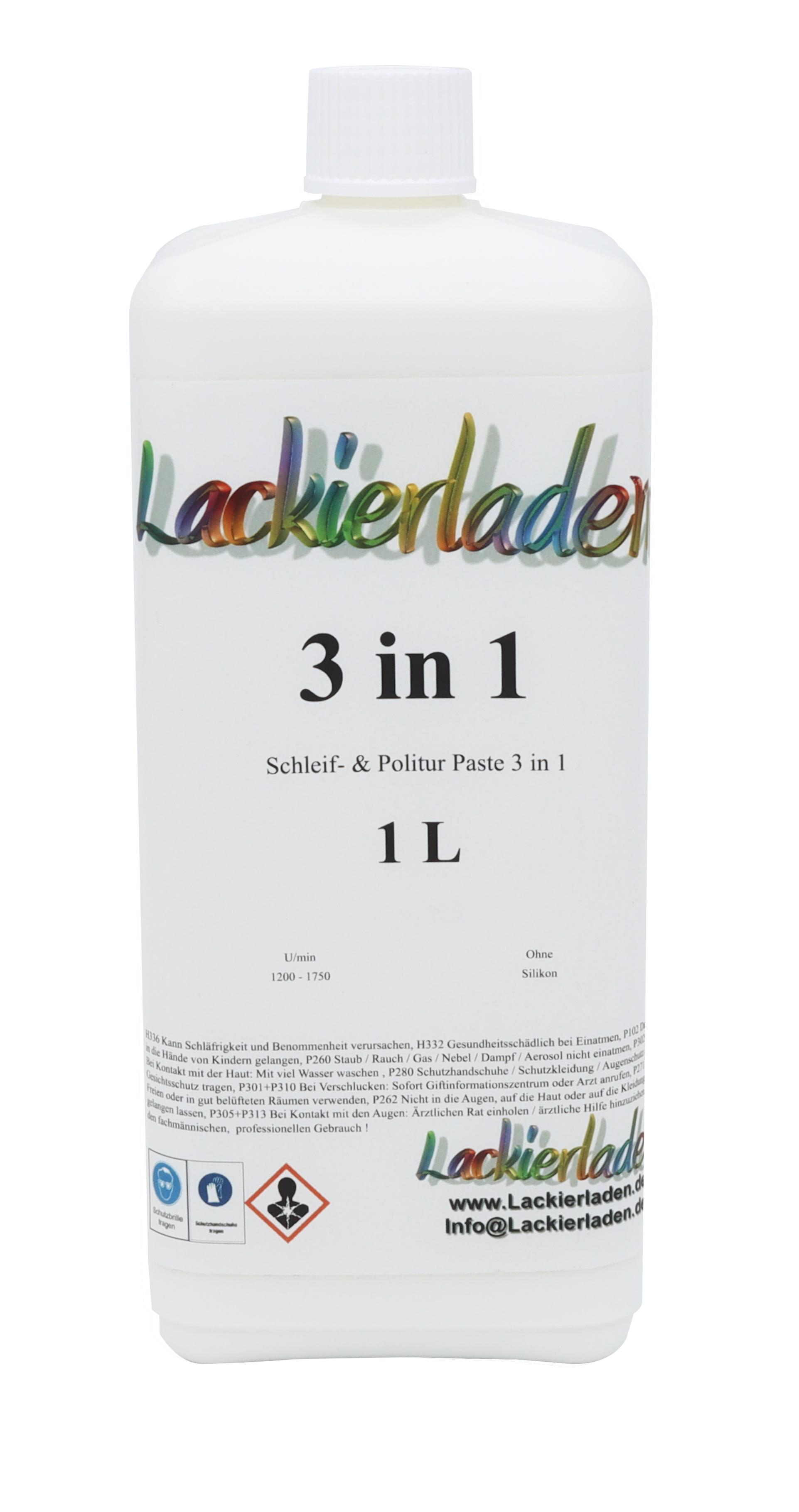 Schleif- & Politur Paste 3 in 1 1,0 L | Polierpaste Schleifpaste polieren 1L