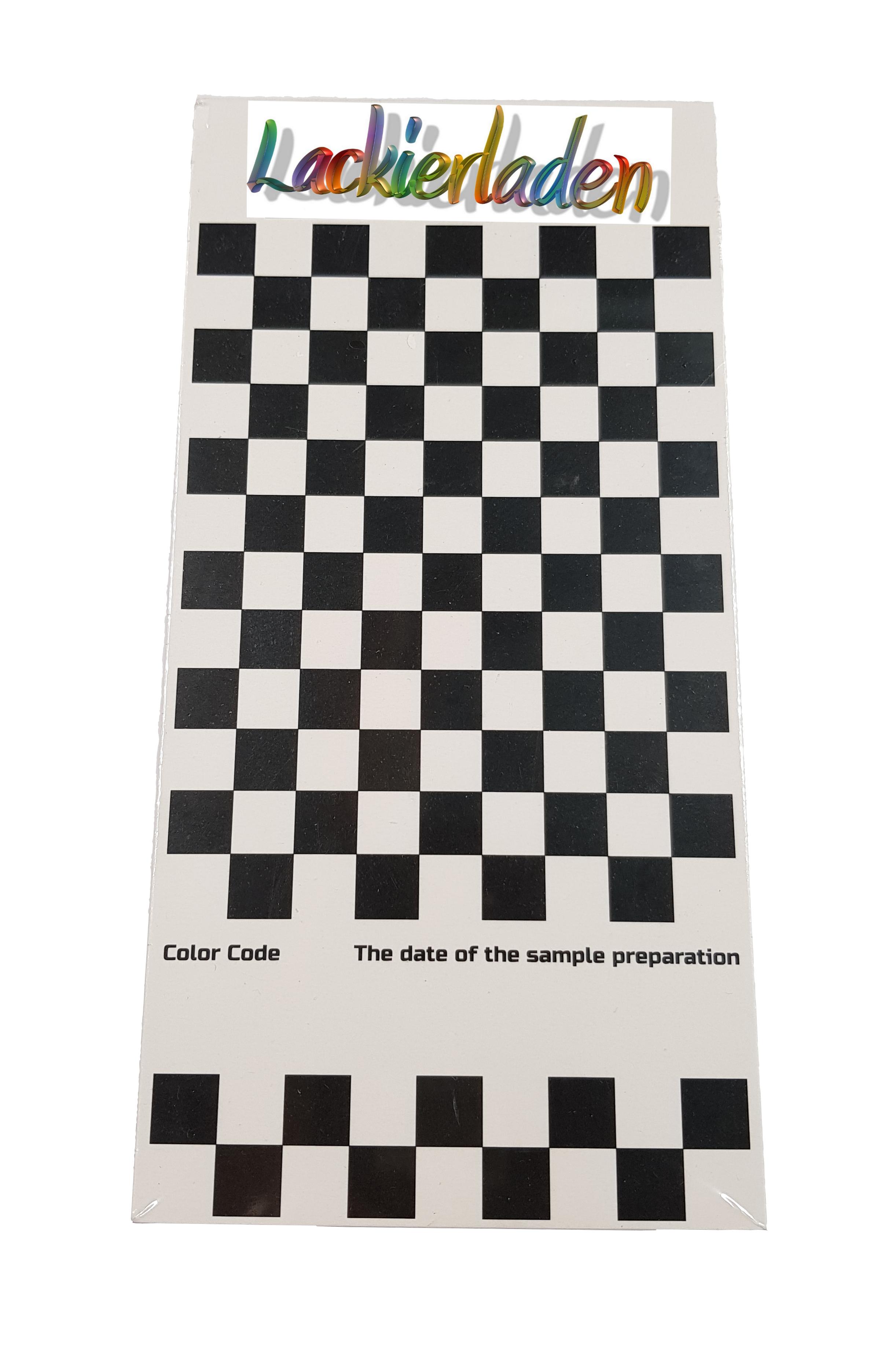 Spritzmusterkarten Papier 50 Stück 160 mm x 80 mm | spritzen Muster testen prüfen lackieren