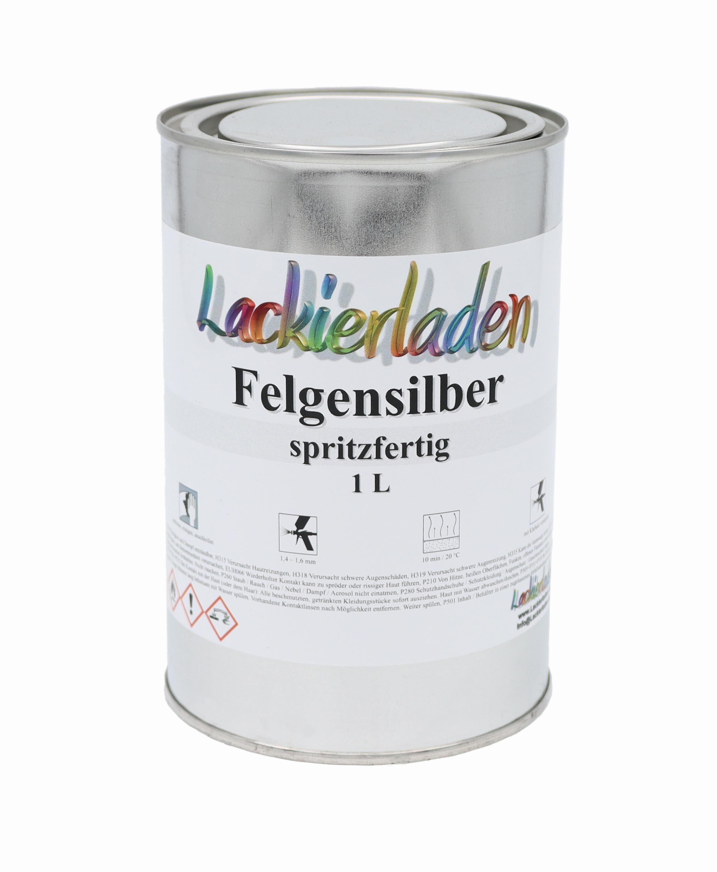 Felgensilber 1,0 Liter | Felgenlack 1,0 L silber Alu 1L 1000ml Felge silver