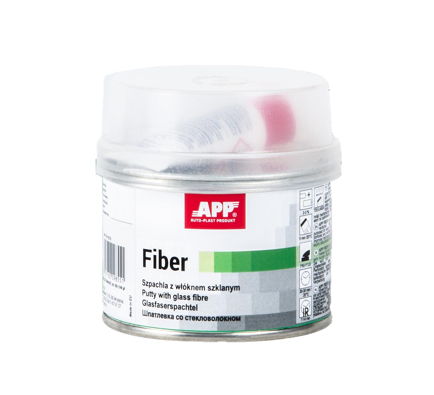 APP 010211 Fiber - Glasfaserspachtel mit Härter 420 ml | Spachtel Glasfaser Faserspachtel Spachtelmasse