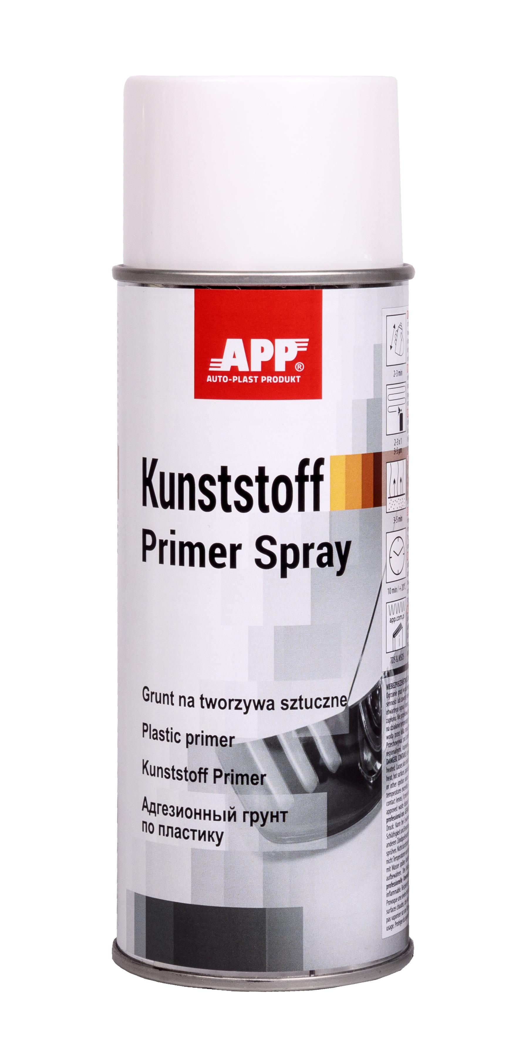APP 020905 Kunststoff Primer - 1K Haftprimer für Kunststoffe transparent silber 400 ml | Sprühdose Kunststoffprimerspray
