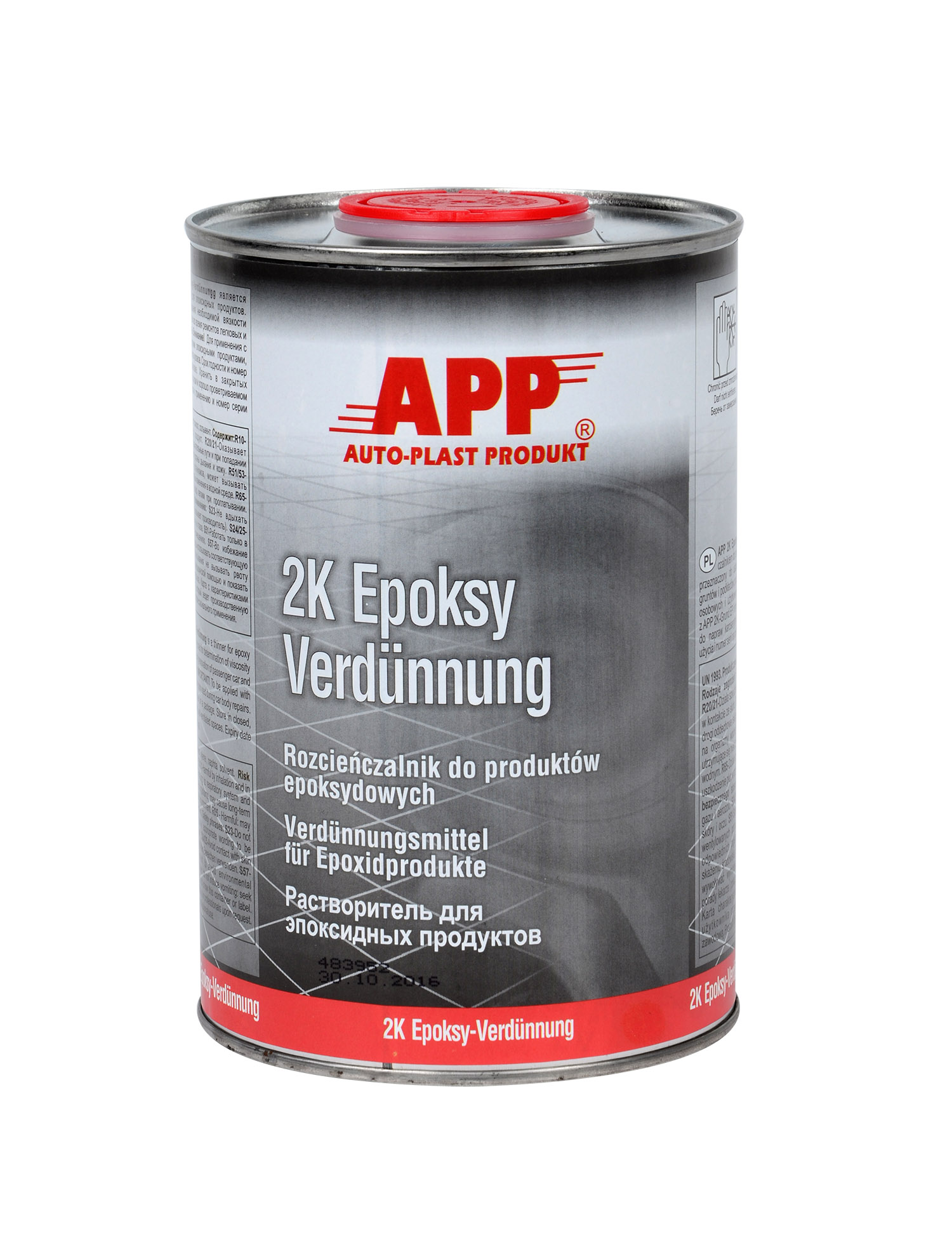 APP 030146 EP Epoksy Verdünnung - Verdünnung für Epoxidprodukte 1,0 L | Epoxy Thinner Epoxidgrund Grundierung Füller