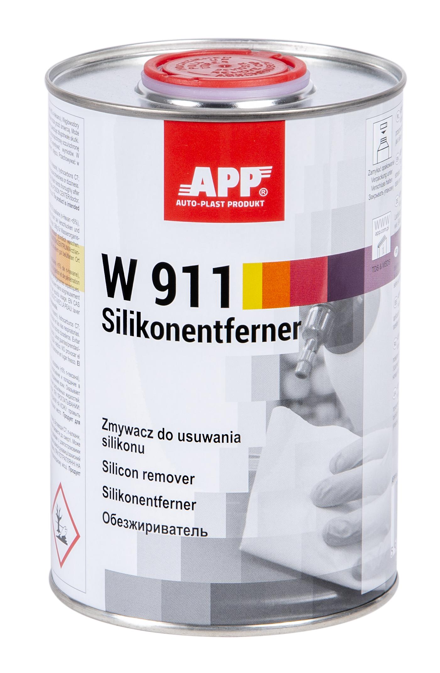 APP 030151 Silikonentferner W 911 Entfetter 1,0 L | Reiniger Lackierung Remover Entferner Siliconremover