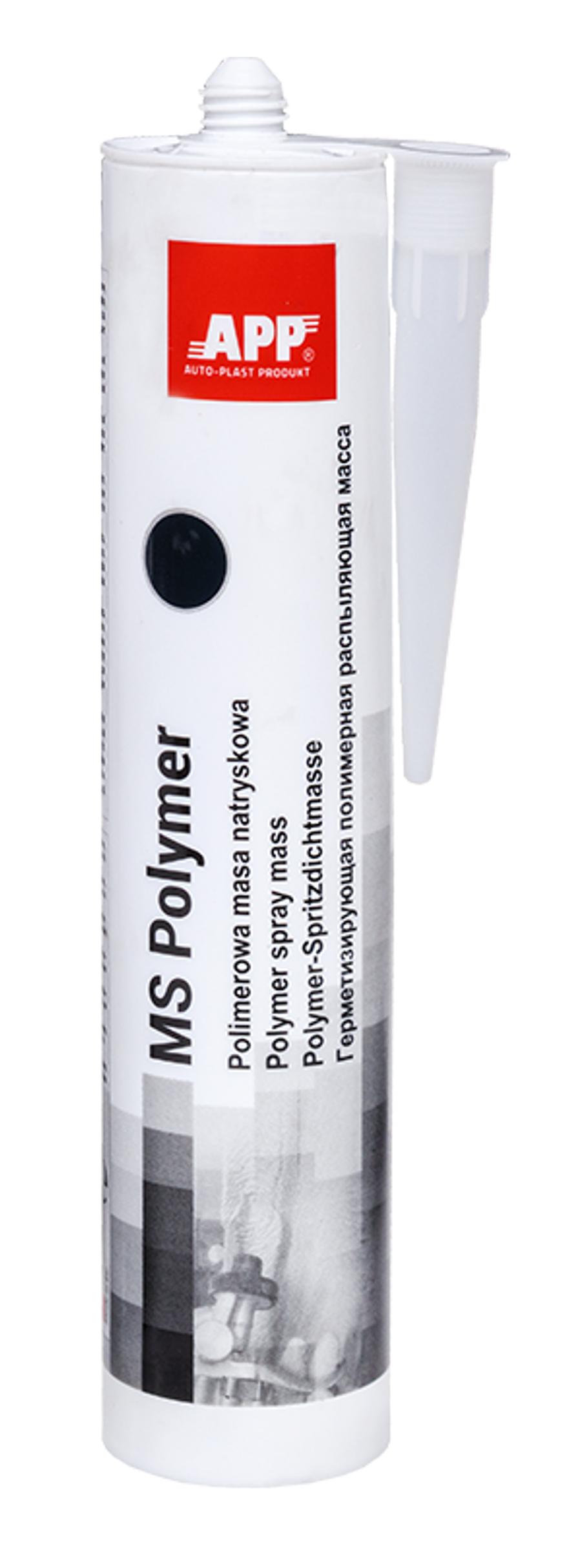 APP 040405 MS Polymer - Spritzmasse spritzbare Nahtabdichtung schwarz 310 ml | Spritzdichtungsmasse Karosseriedichtmasse Kartusche