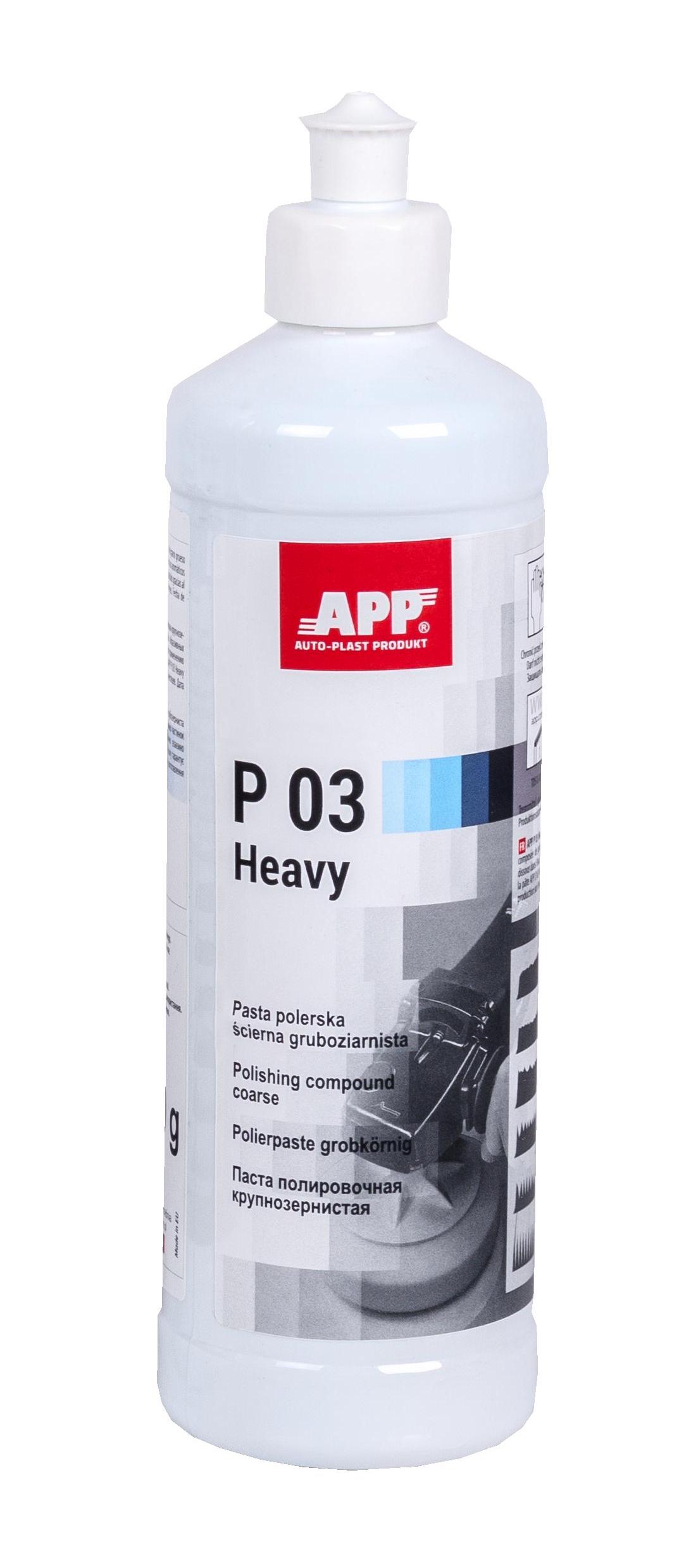 APP 081301 Heavy Duty Compound - P03 Polierpaste Politur grobkörnig 600 g | Schleifpaste polieren Paste Autolack grob