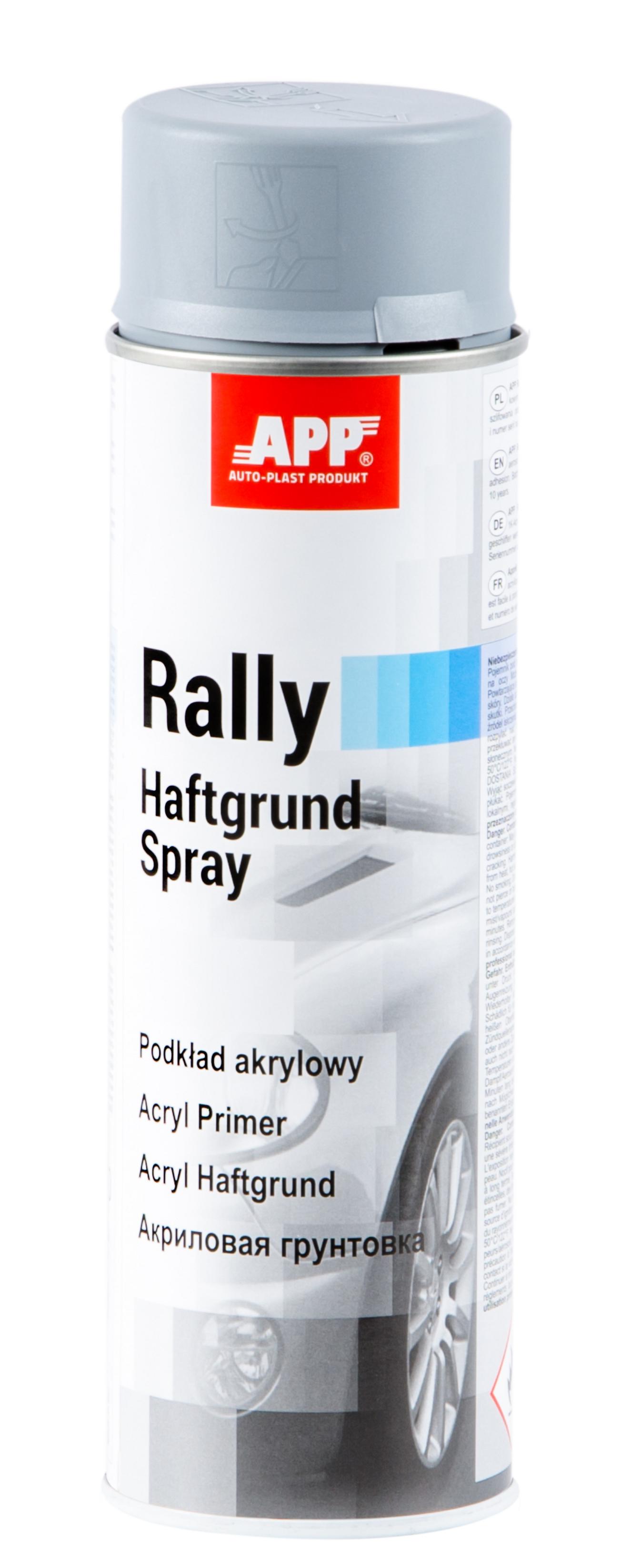 APP 210106 Rally Haftgrund Spray - Acryllack Füller grau 500 ml | Sprühdose Sprühfüller Spraydose