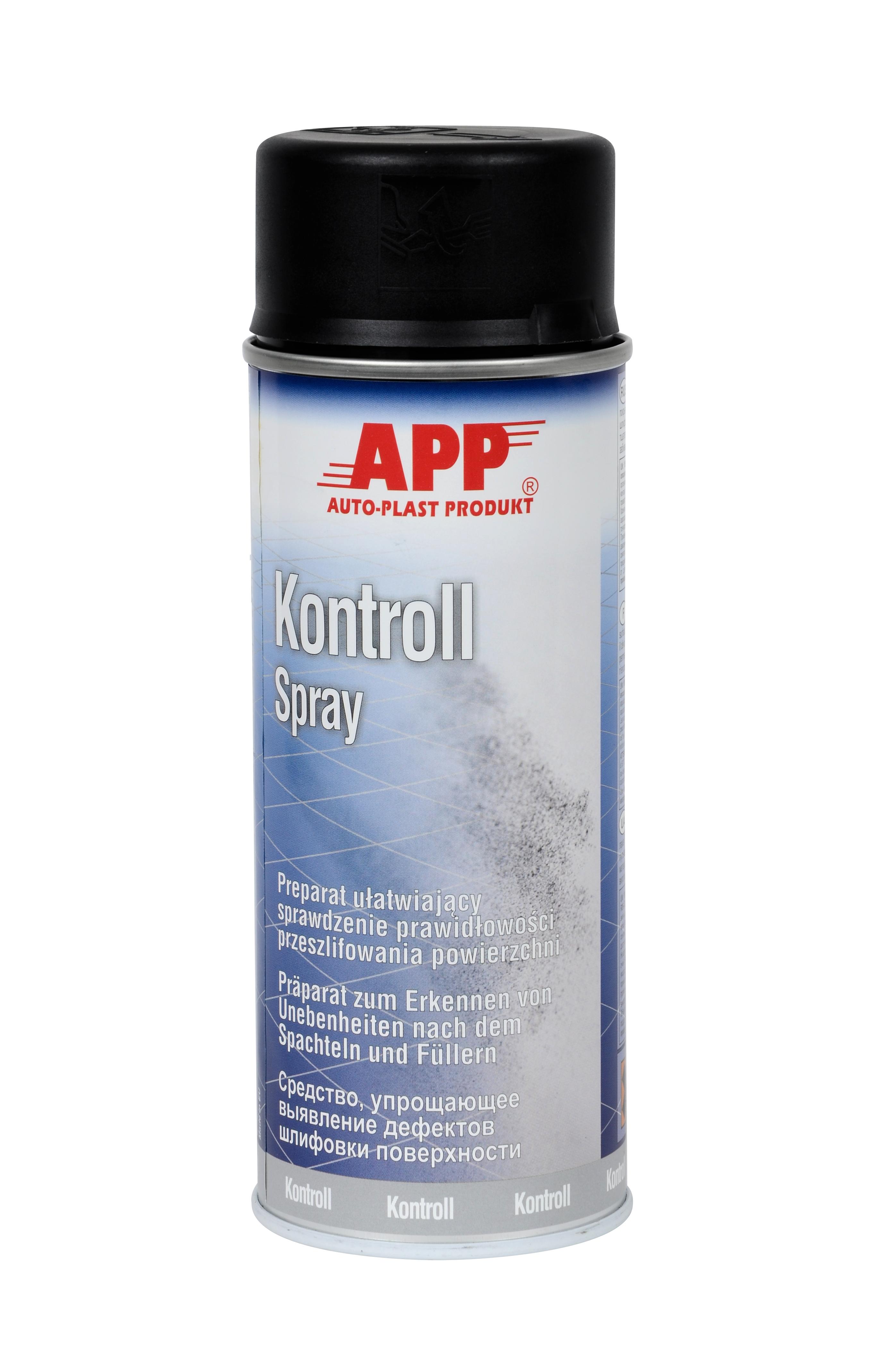 APP 210915 Kontroll Spray - zur Kontrolle von Schleifarbeiten schwarz 400 ml | Sprühdose Kontrollspray Schwarzspray