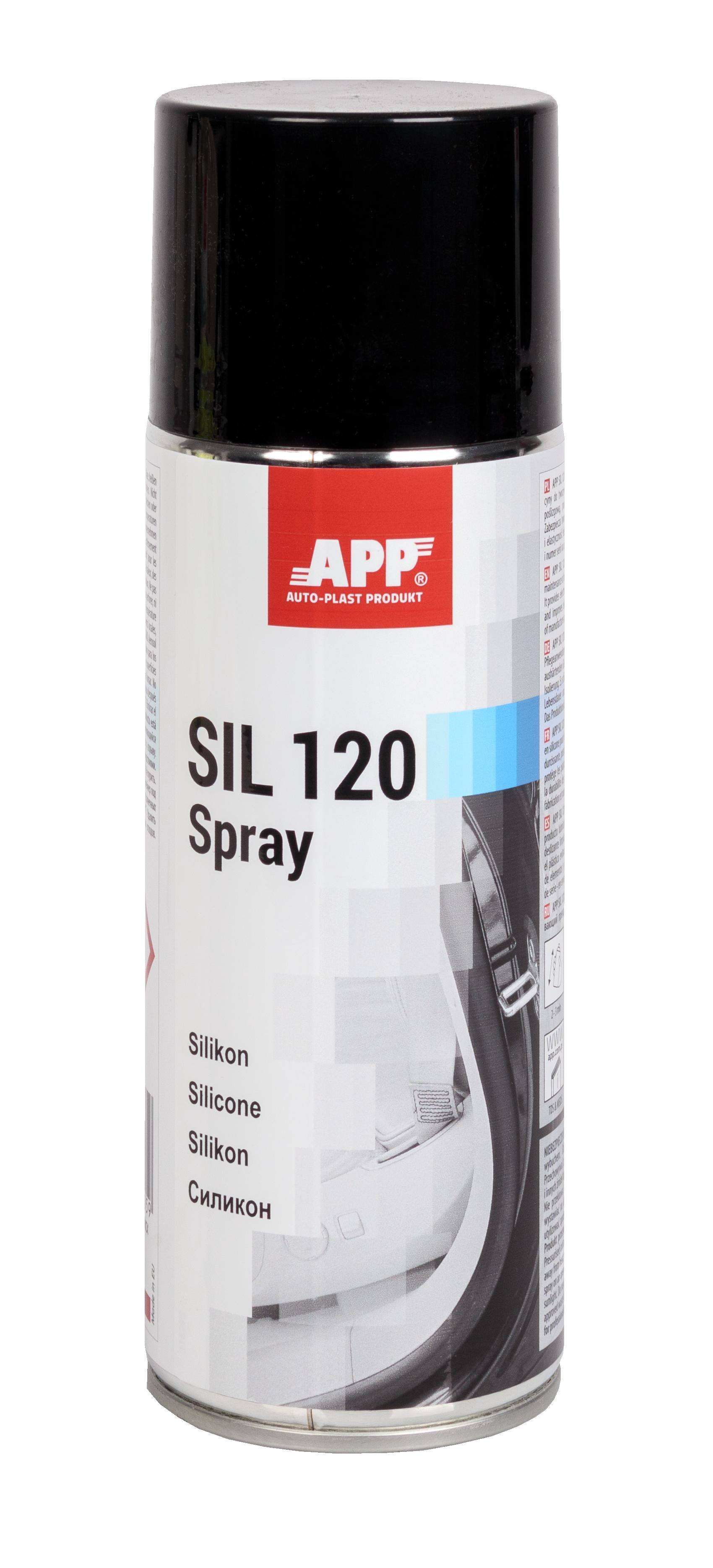 APP 212007 SIL 120 Spray - Silikonspray Siliconspray 400 ml | Sprühdose Gleitspray Spraydose Isolierspray