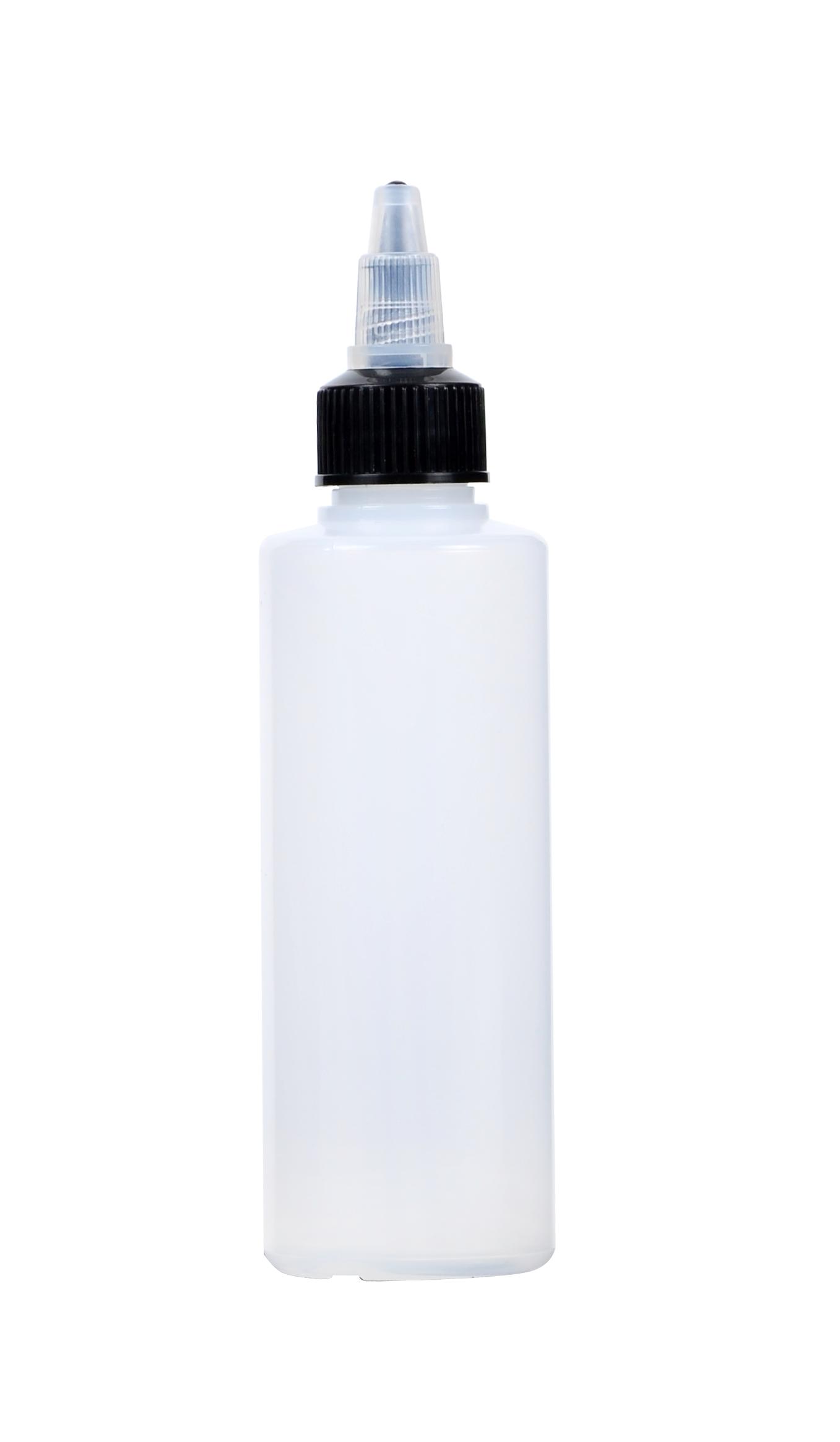APP 250224 P100 Hilfsbehälter, Applikator 100 ml HDPE transparent | Dosierflasche Schraubflasche Flasche