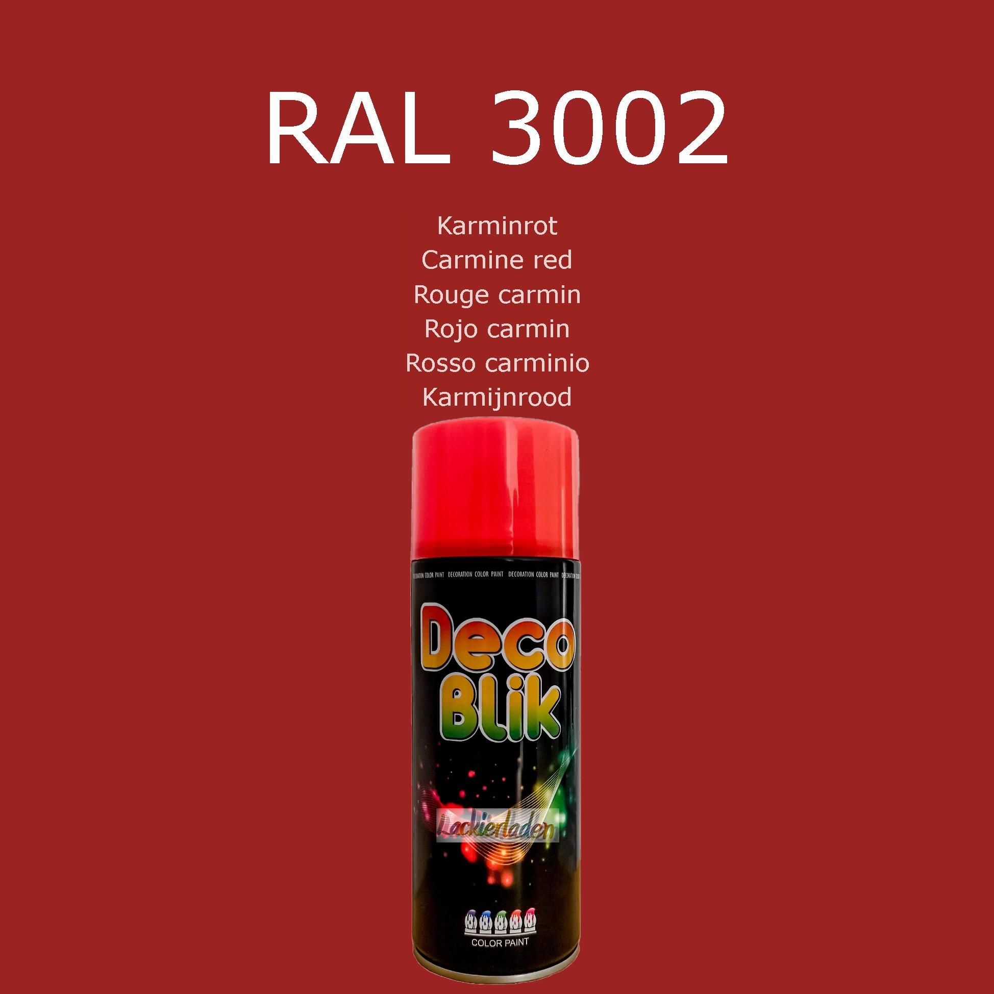 Zollex Decolack Spraydose 400 ml RAL 3002 Karminrot Carmine red Rouge carmin Rojo carmin Rosso carminio Karmijnrood | Dekolack Lackspray Sprüh Dose