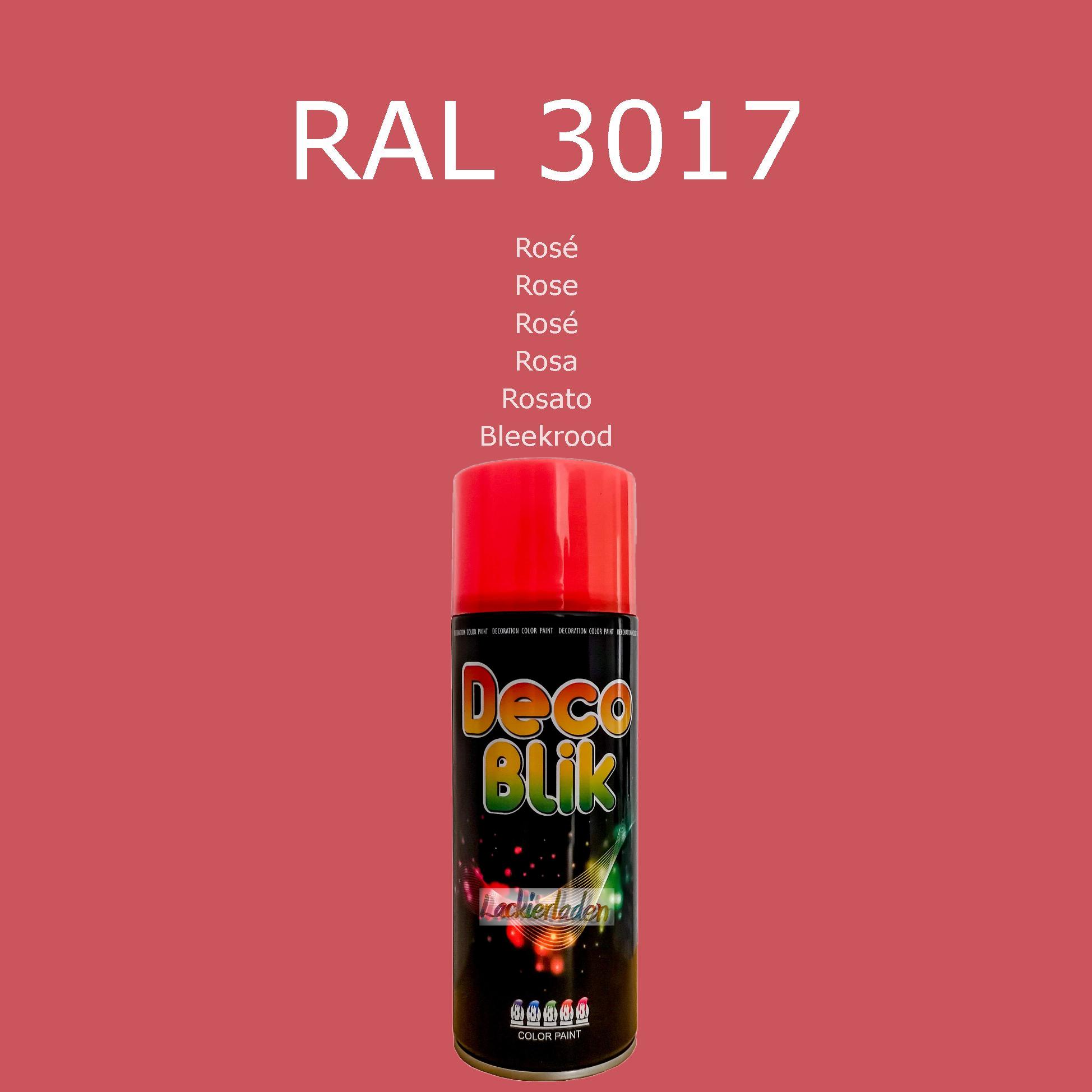Zollex Decolack Spraydose 400 ml RAL 3017 Rosé Rose Rosé Rosa Rosato Bleekrood | Dekolack Lackspray Sprüh Dose