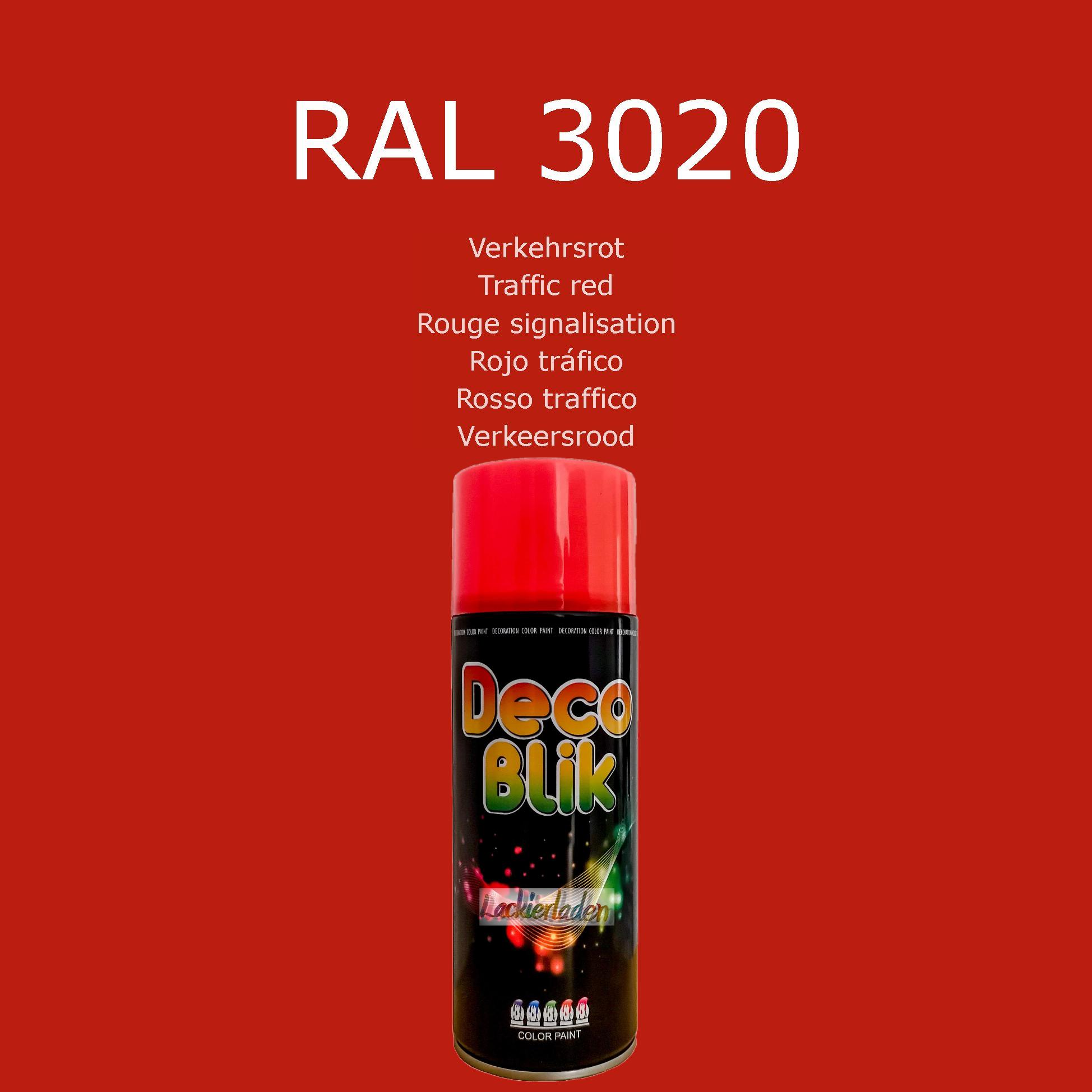 Zollex Decolack Spraydose 400 ml RAL 3020 Verkehrsrot Traffic red Rouge signalisation Rojo tráfico Rosso traffico Verkeersrood | Dekolack Lackspray Sprüh Dose