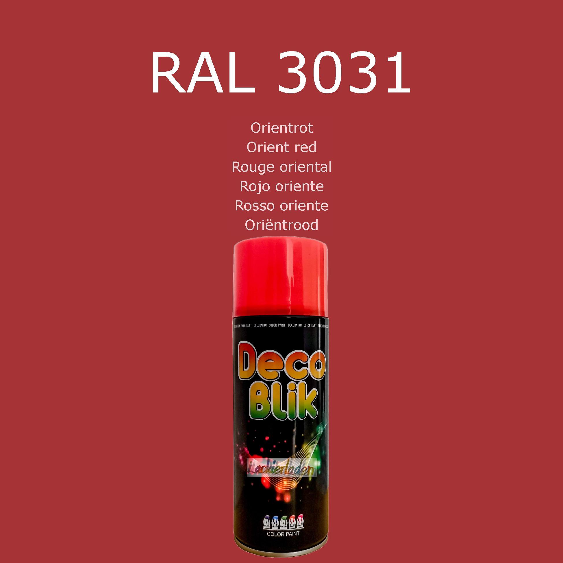 Zollex Decolack Spraydose 400 ml RAL 3031 Orientrot Orient red Rouge oriental Rojo oriente Rosso oriente Oriëntrood | Dekolack Lackspray Sprüh Dose