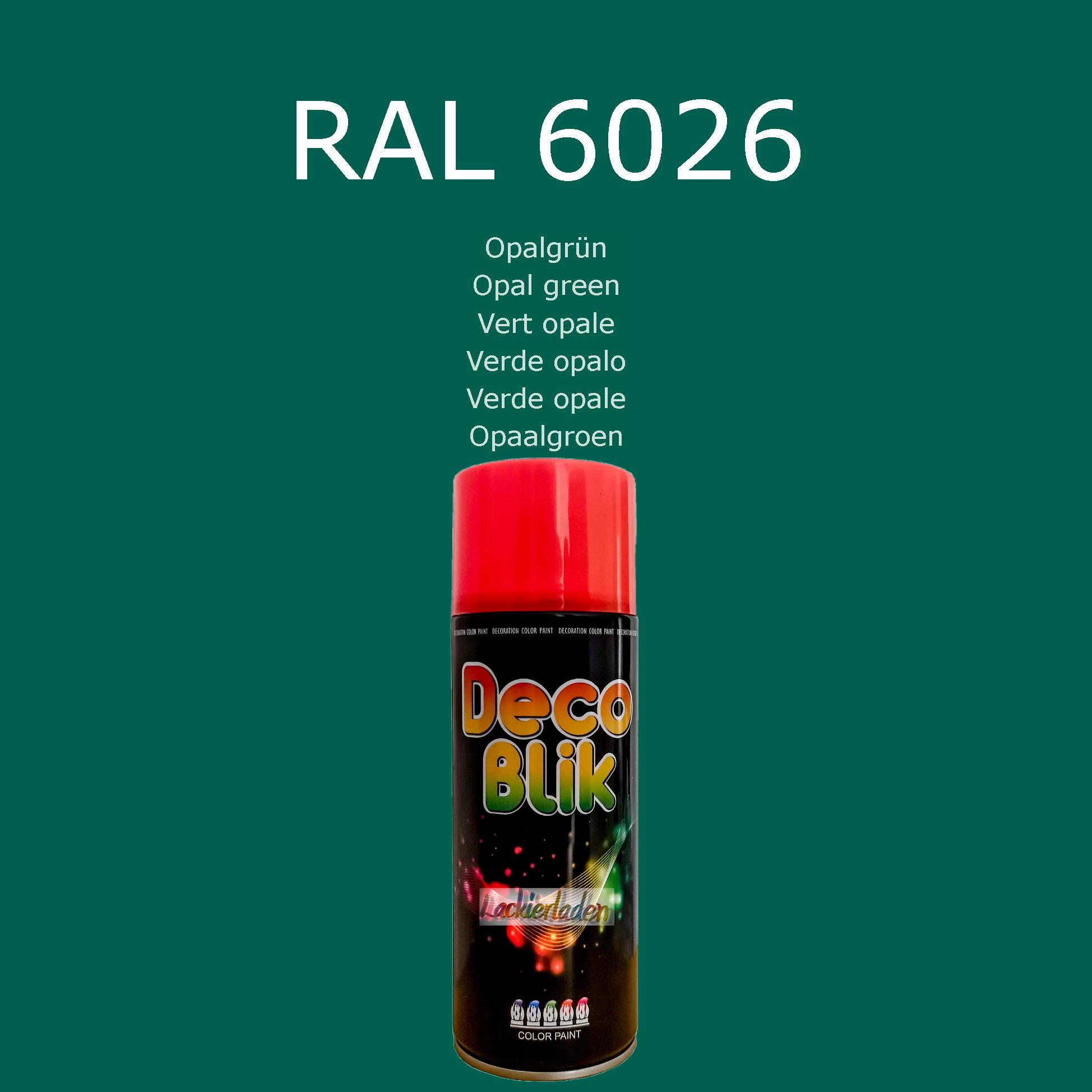 Zollex Decolack Spraydose 400 ml RAL 6026 Opalgrün Opal green Vert opale Verde opalo Verde opale Opaalgroen | Dekolack Lackspray Sprüh Dose