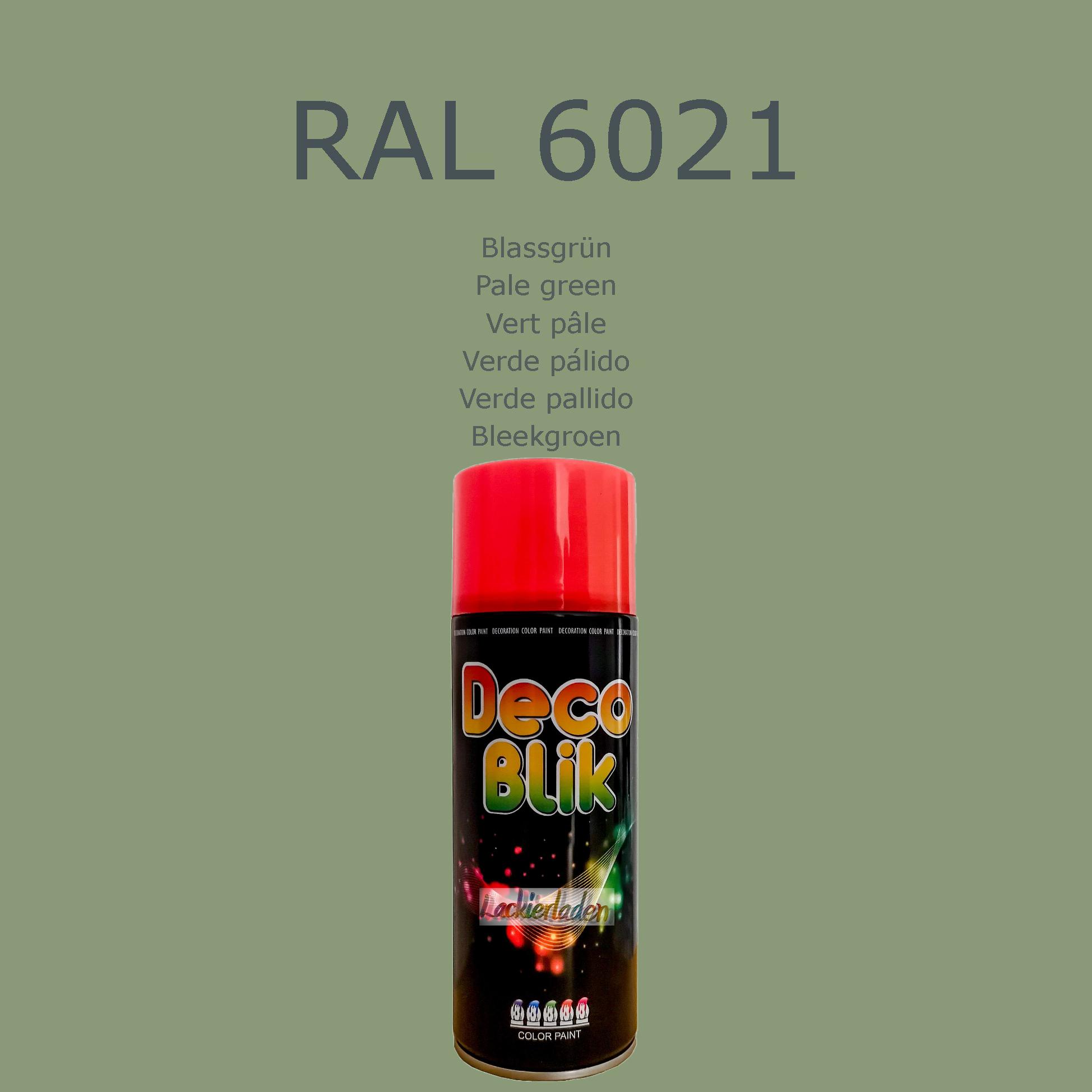 Zollex Decolack Spraydose 400 ml RAL 6021 Blassgrün Pale green Vert pâle Verde pálido Verde pallido Bleekgroen | Dekolack Lackspray Sprüh Dose