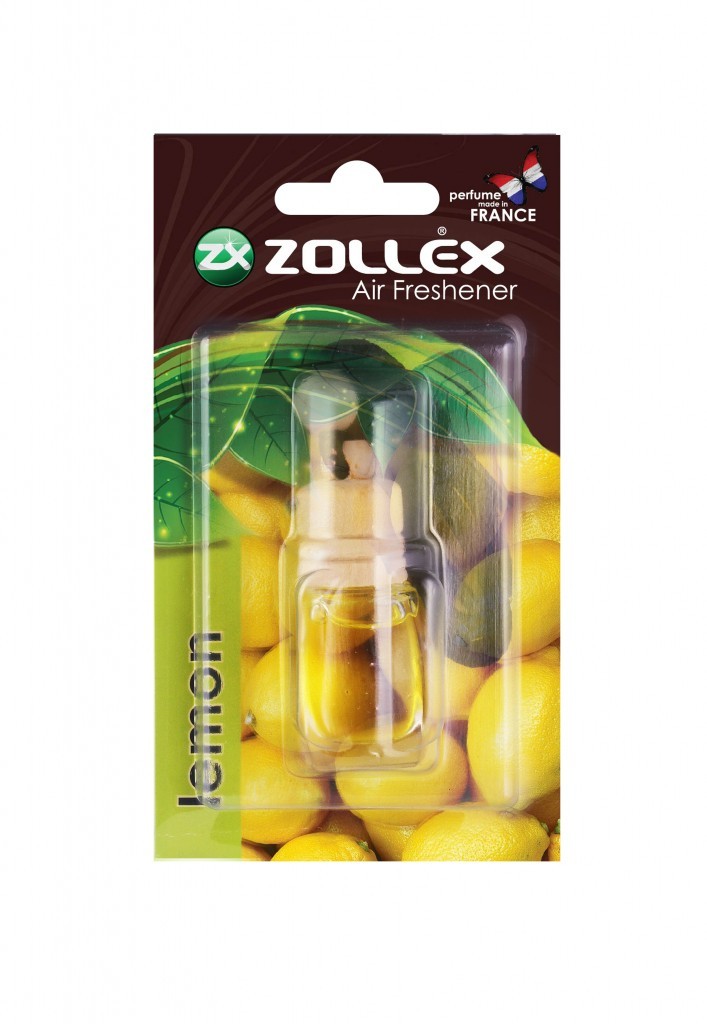 Zollex 3796 Lufterfrischer Autoduft Duftbaum Duftglas 8 ml Lemon / Zitrone | Parfüm Duftfläschchen Raumduft